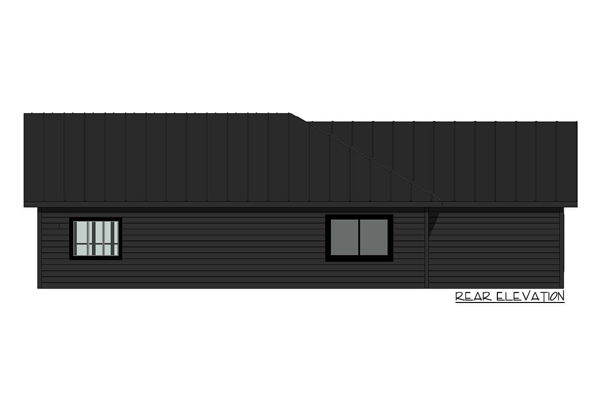 Plan 420049WNT: 4-bed New American Ranch Home Plan with Clustered Bedrooms - Image #4 - Cabin, Cottage, Country, Craftsman, Mountain, New American, Ranch, Rustic
