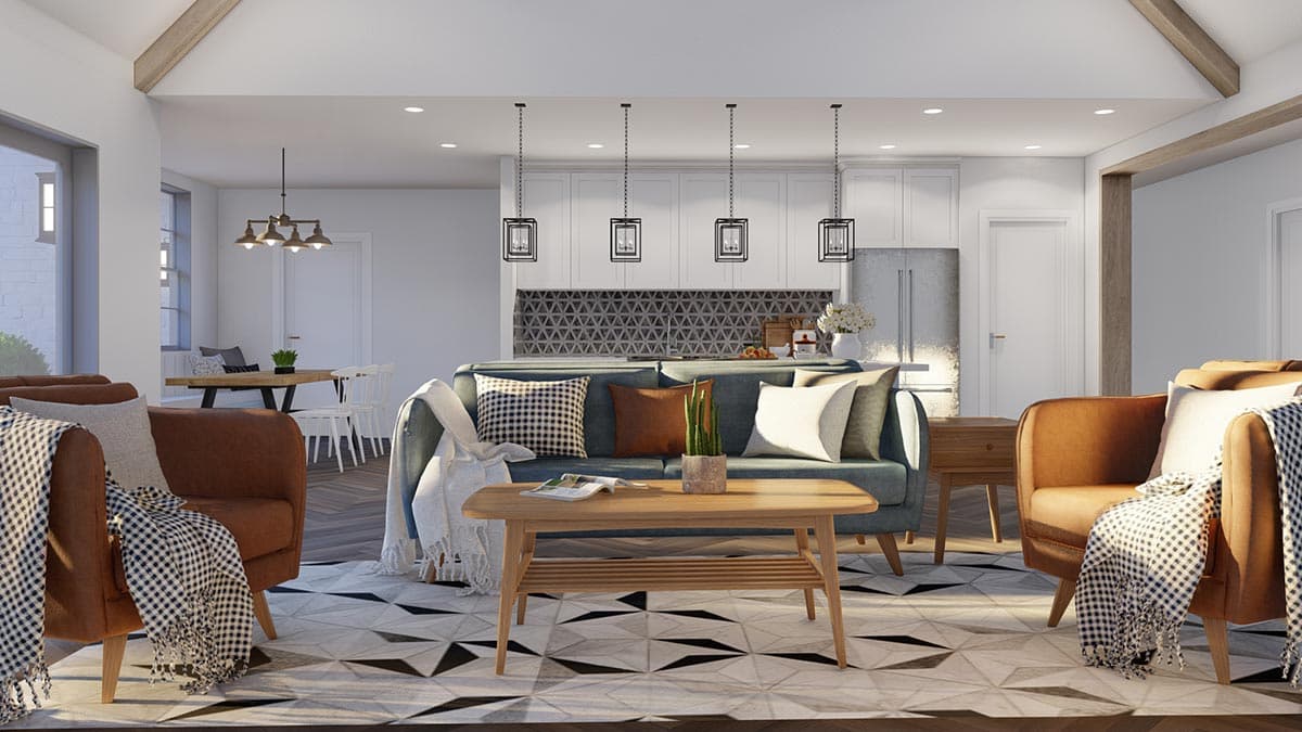 Plan 70781MK: French Country House Plan with Angled 3-car Garage with Game Room Above - Image #16 - European, French Country, Traditional