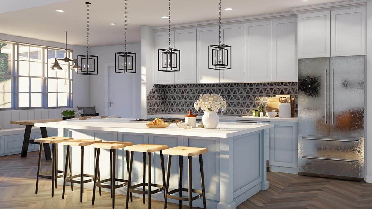 Plan 70781MK: French Country House Plan with Angled 3-car Garage with Game Room Above - Image #17 - European, French Country, Traditional