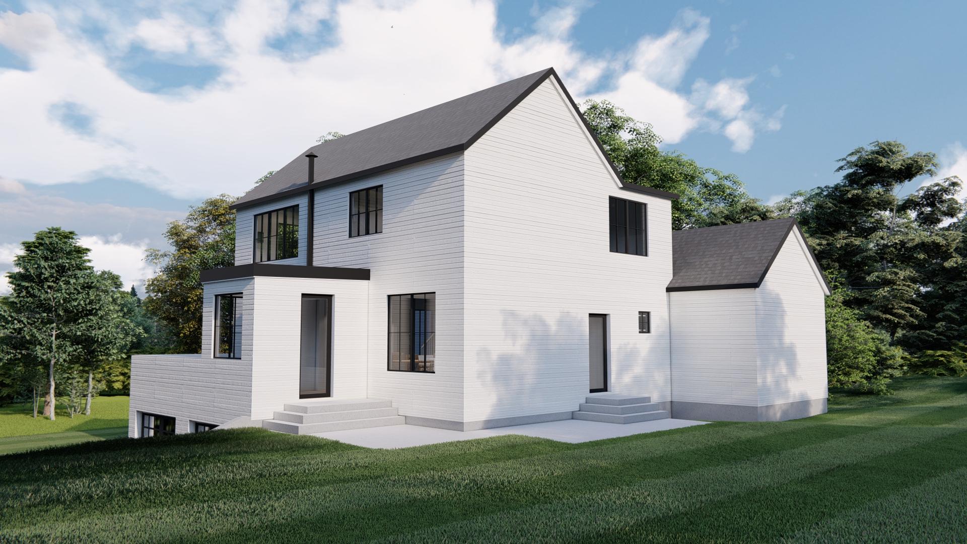 Plan 490038NAH: Transitional Contemporary Home Plan for Sloped Lot - Image #4 - Contemporary, New American, Transitional