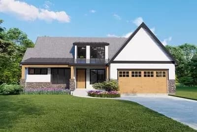 Modern Farmhouse Bungalow with Loft and 2 Upstairs Bedrooms