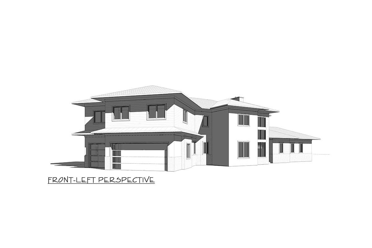 Plan 871022JEN: 2-story Modern Home Plan with 3 Half Baths and Bonus Expansion - Image #13 - Contemporary, Modern, Northwest, Prairie, Transitional