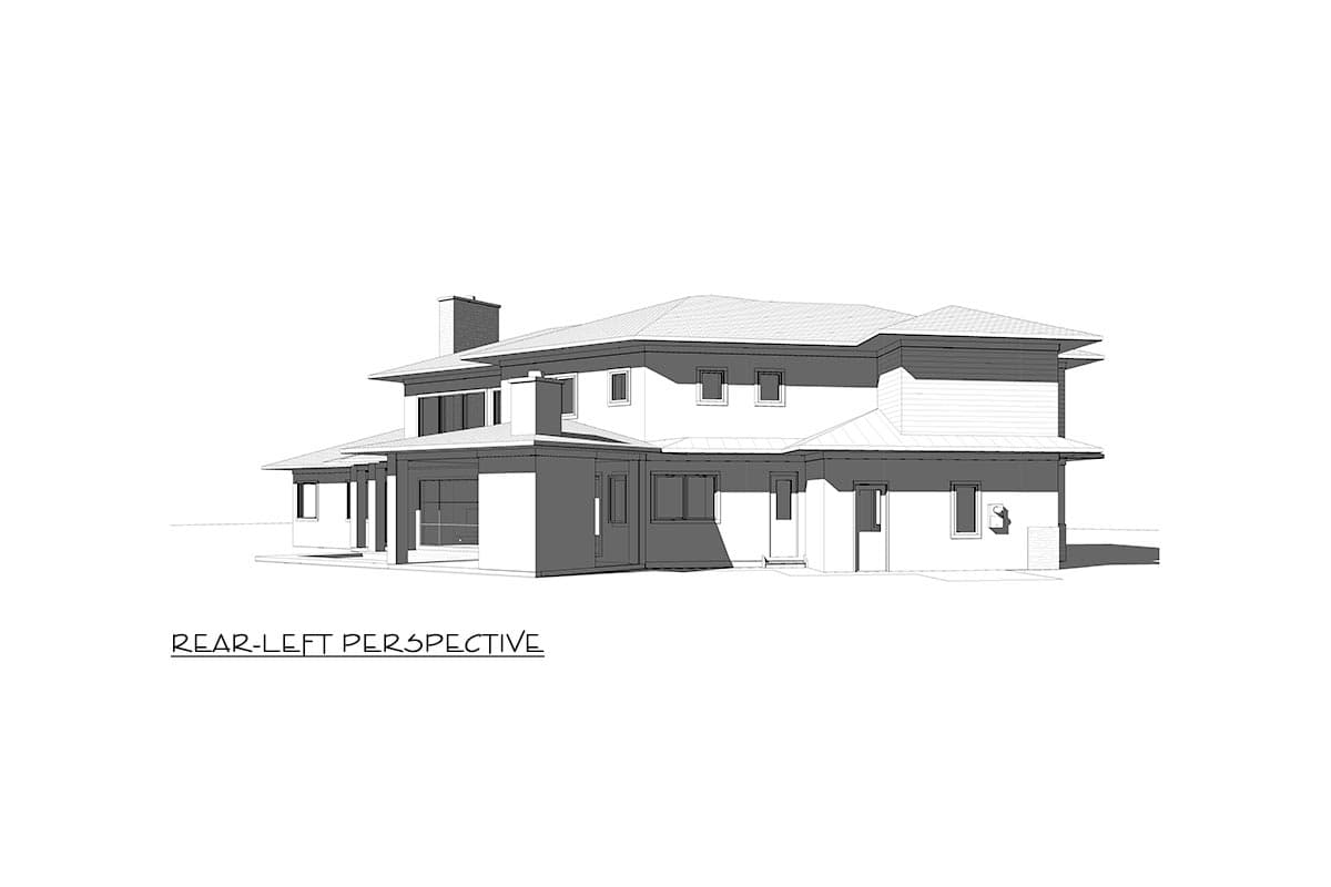 Plan 871022JEN: 2-story Modern Home Plan with 3 Half Baths and Bonus Expansion - Image #15 - Contemporary, Modern, Northwest, Prairie, Transitional