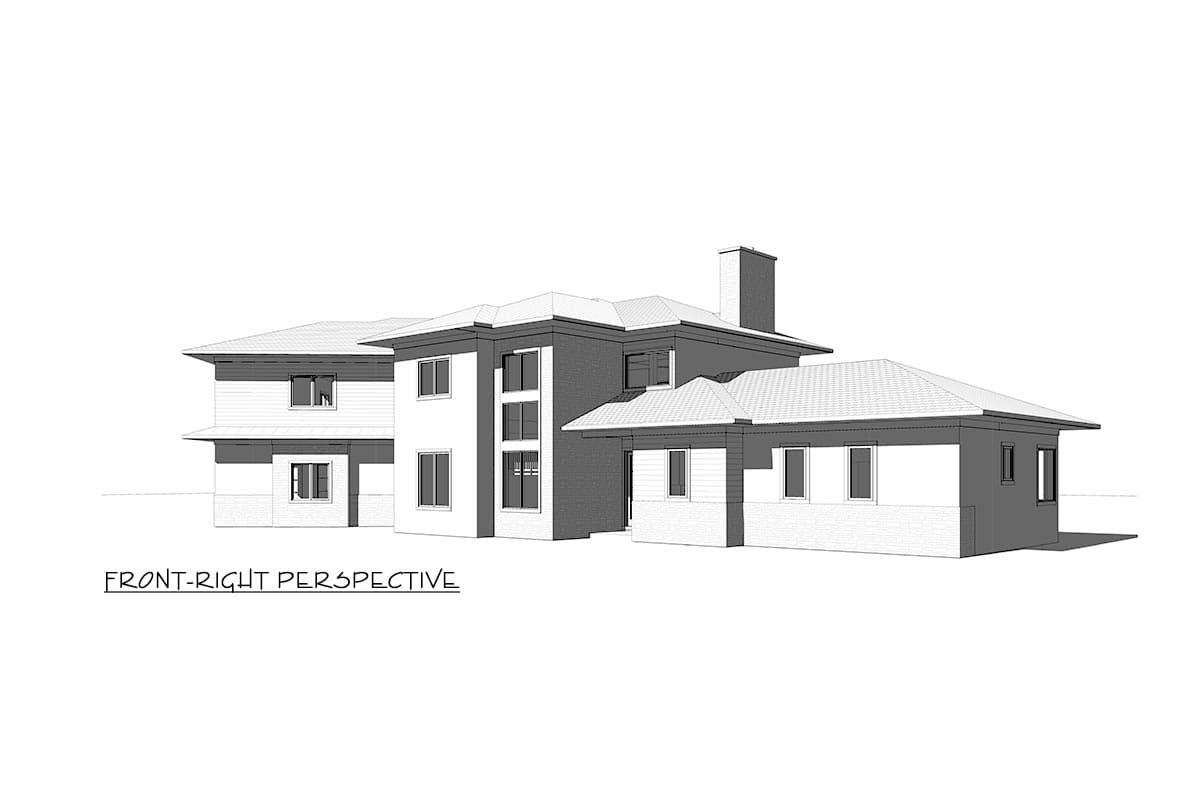 Plan 871022JEN: 2-story Modern Home Plan with 3 Half Baths and Bonus Expansion - Image #12 - Contemporary, Modern, Northwest, Prairie, Transitional
