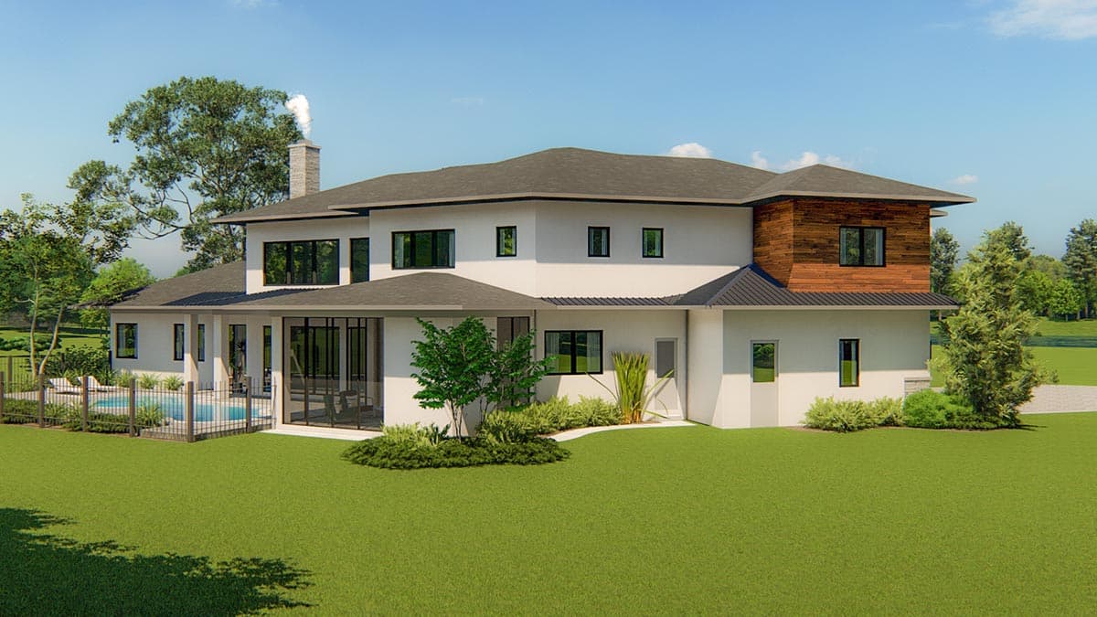 Plan 871022JEN: 2-story Modern Home Plan with 3 Half Baths and Bonus Expansion - Image #5 - Contemporary, Modern, Northwest, Prairie, Transitional