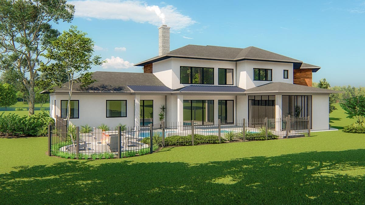 Plan 871022JEN: 2-story Modern Home Plan with 3 Half Baths and Bonus Expansion - Image #6 - Contemporary, Modern, Northwest, Prairie, Transitional