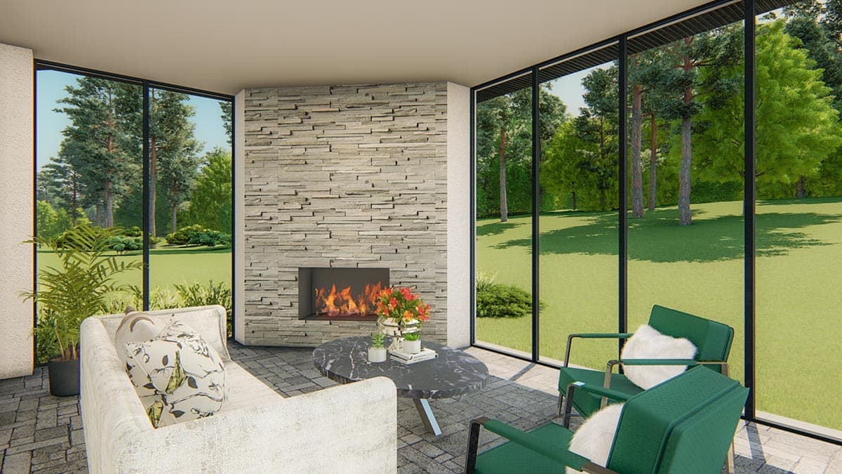 Plan 871022JEN: 2-story Modern Home Plan with 3 Half Baths and Bonus Expansion - Image #10 - Contemporary, Modern, Northwest, Prairie, Transitional