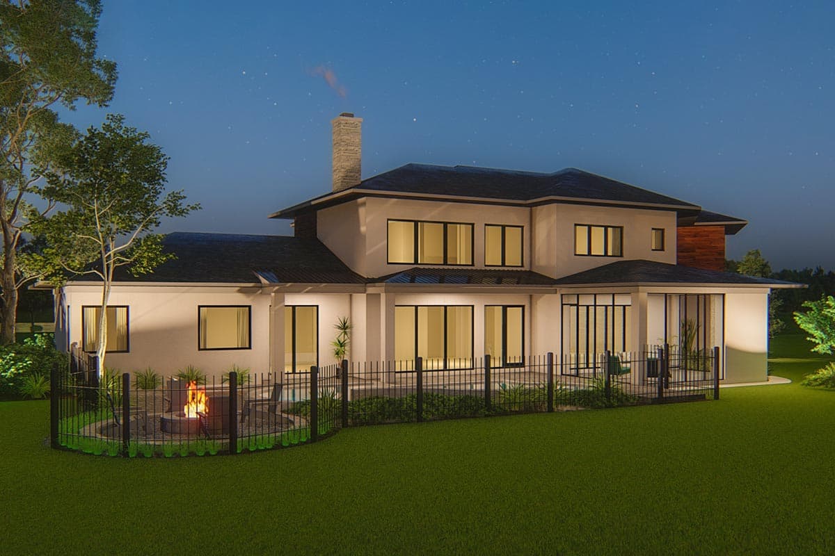 Plan 871022JEN: 2-story Modern Home Plan with 3 Half Baths and Bonus Expansion - Image #9 - Contemporary, Modern, Northwest, Prairie, Transitional