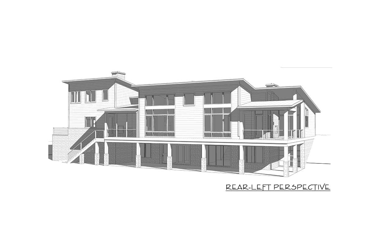 Plan 871023JEN: Pacific Northwest Contemporary-style home with 2 Master Suites and an Elevator - Image #13 - Mid Century Modern, Modern, Northwest, Transitional