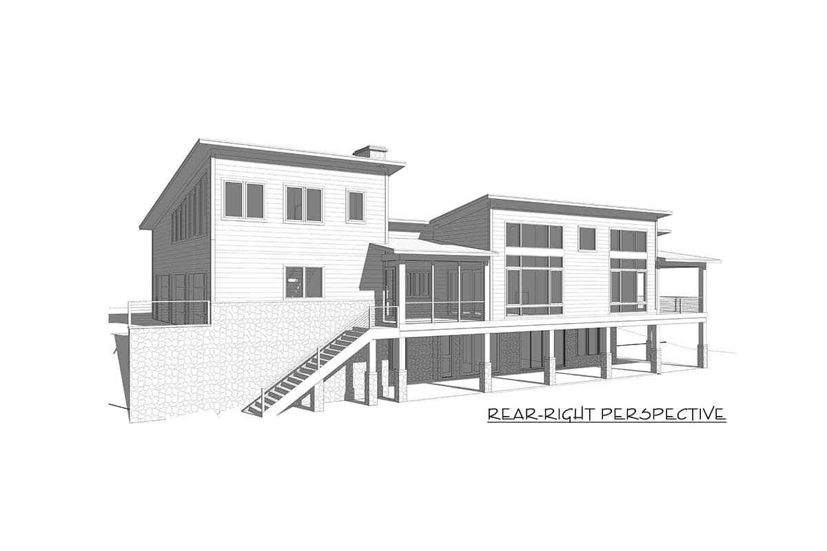 Plan 871023JEN: Pacific Northwest Contemporary-style home with 2 Master Suites and an Elevator - Image #14 - Mid Century Modern, Modern, Northwest, Transitional