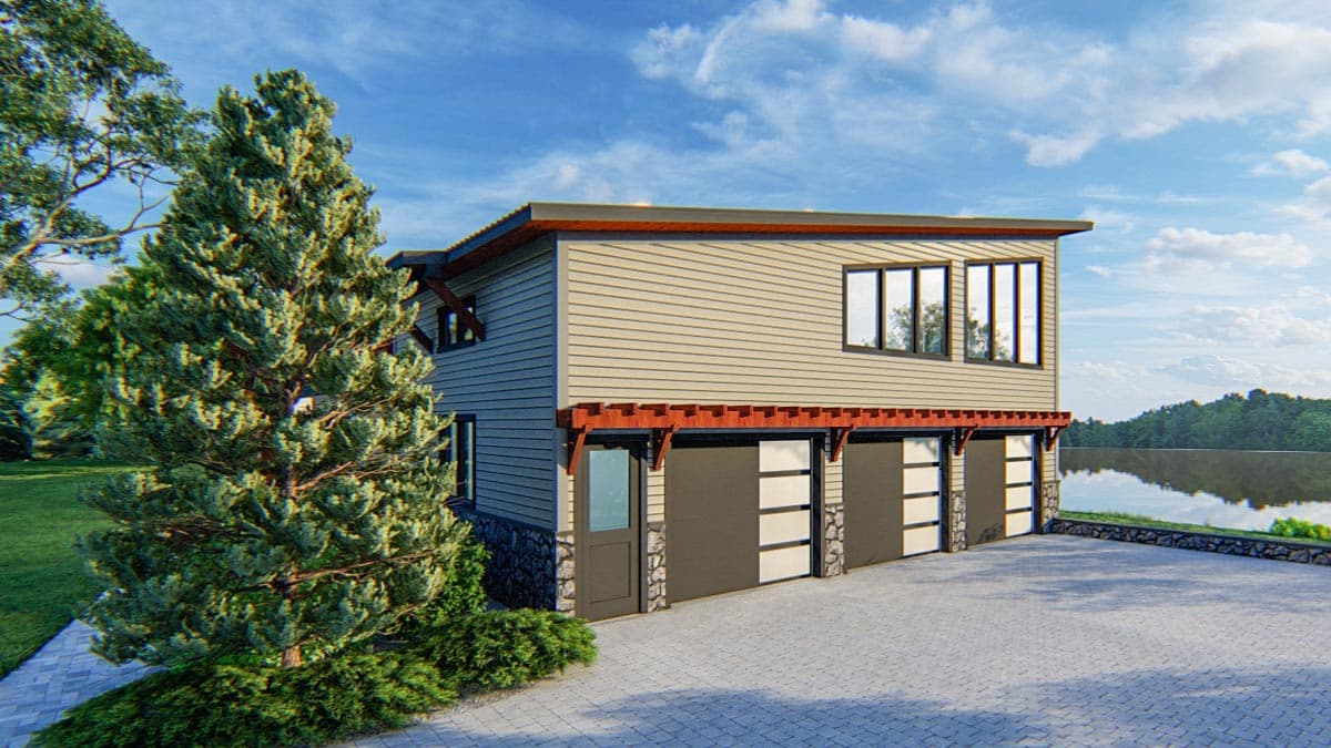 Plan 871023JEN: Pacific Northwest Contemporary-style home with 2 Master Suites and an Elevator - Image #7 - Mid Century Modern, Modern, Northwest, Transitional