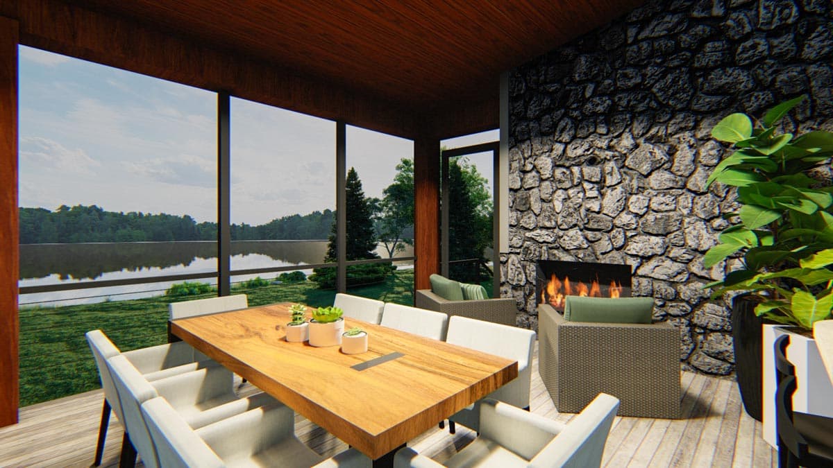 Plan 871023JEN: Pacific Northwest Contemporary-style home with 2 Master Suites and an Elevator - Image #9 - Mid Century Modern, Modern, Northwest, Transitional