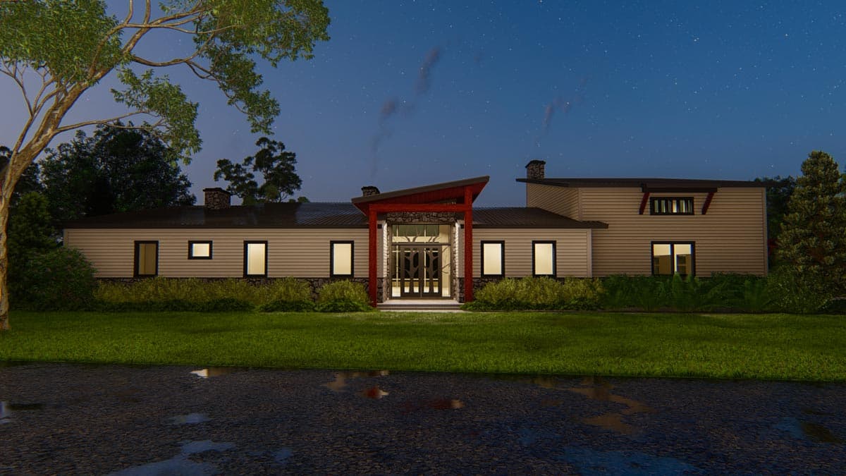 Plan 871023JEN: Pacific Northwest Contemporary-style home with 2 Master Suites and an Elevator - Image #10 - Mid Century Modern, Modern, Northwest, Transitional