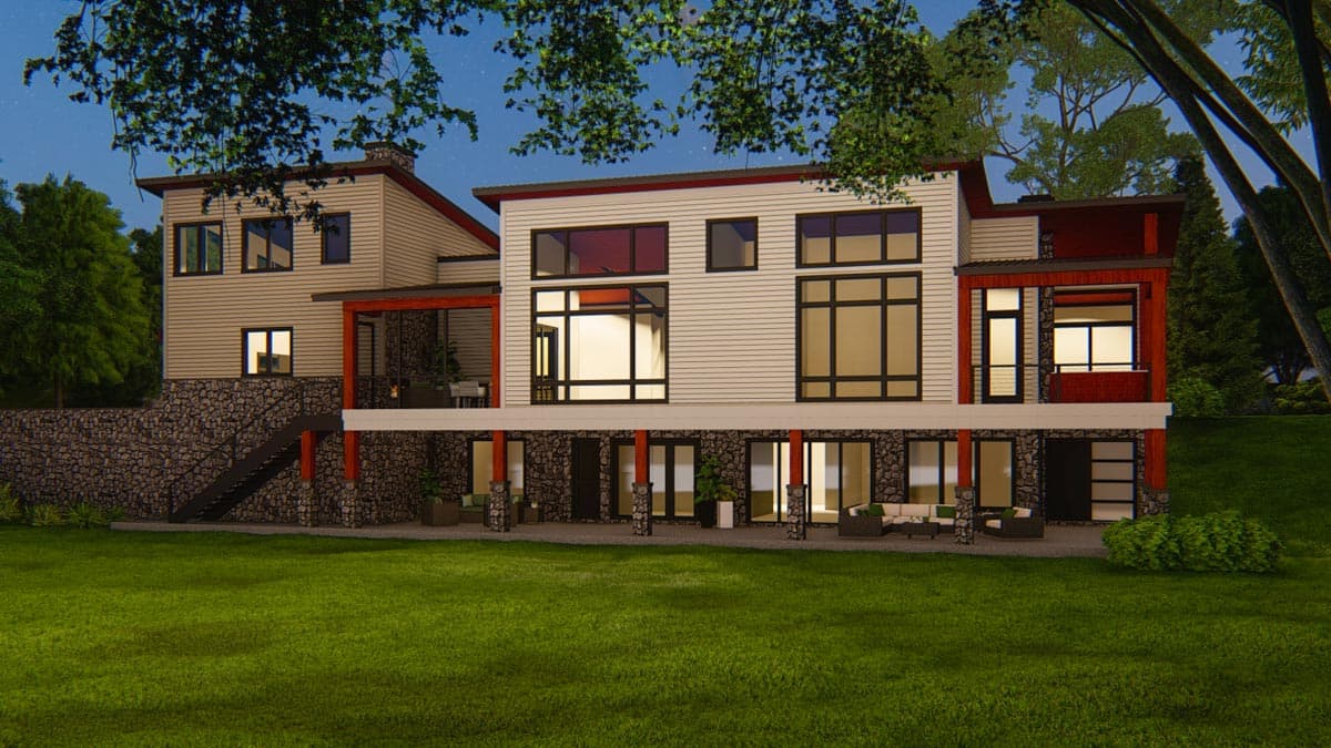 Plan 871023JEN: Pacific Northwest Contemporary-style home with 2 Master Suites and an Elevator - Image #11 - Mid Century Modern, Modern, Northwest, Transitional