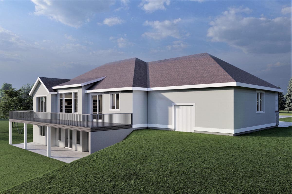 Plan 490043NAH: 3-Bed One-story 1999 Sq Ft Home Plan with Large 3-Car Garage - Image #10