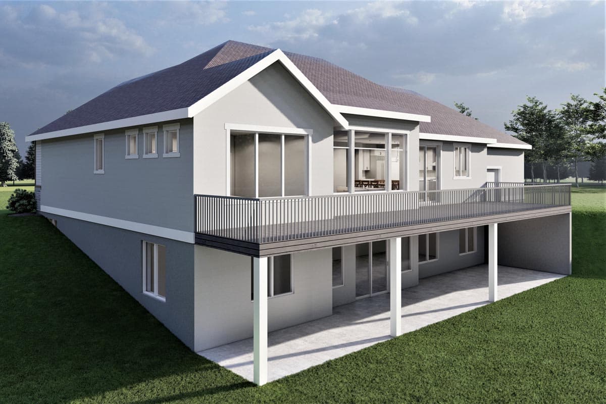Plan 490043NAH: 3-Bed One-story 1999 Sq Ft Home Plan with Large 3-Car Garage - Image #11