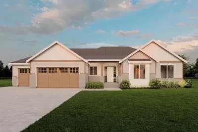 3-Bed One-story 1999 Sq Ft Home Plan with Large 3-Car Garage