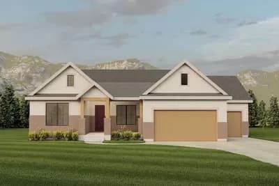 Traditional Home Plan with Flex Room and 3-car Garage