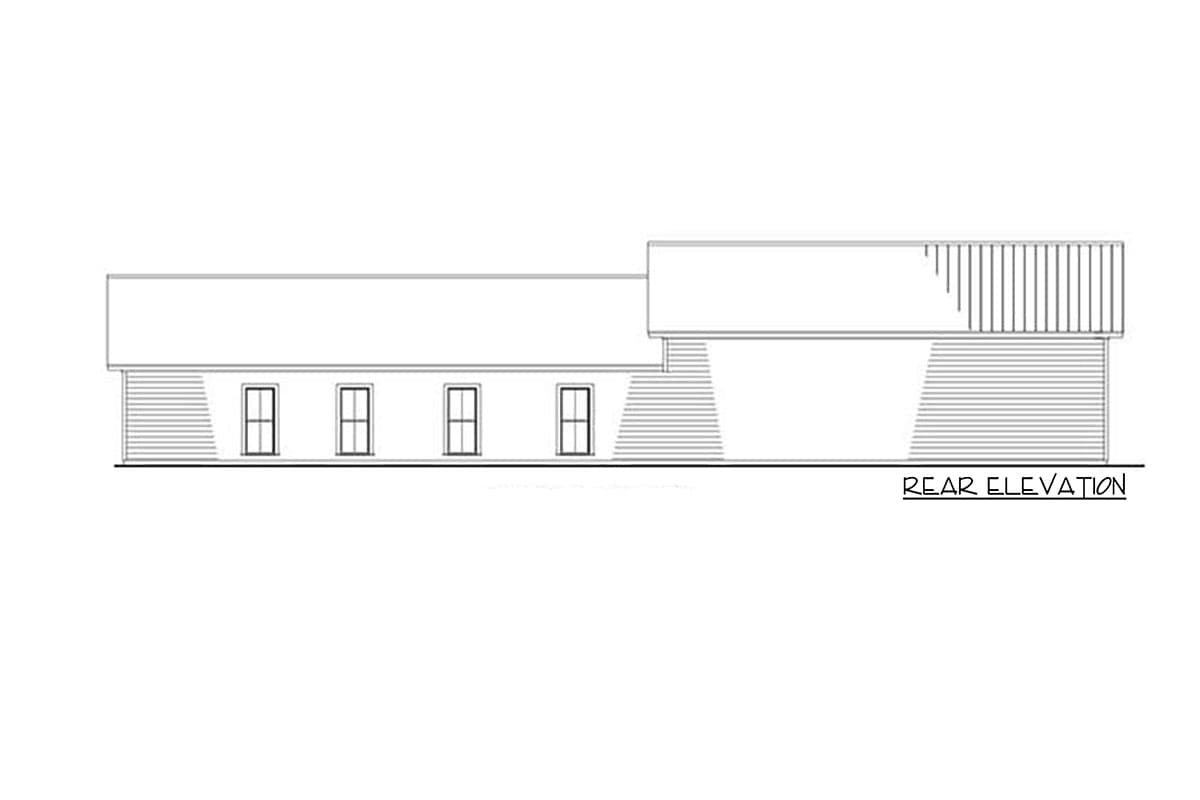 Plan 70782SND: 3 Bedroom Shop House Plan with Metal Siding - 1500 Sq Ft - Image #5 - Contemporary, Ranch, Rustic