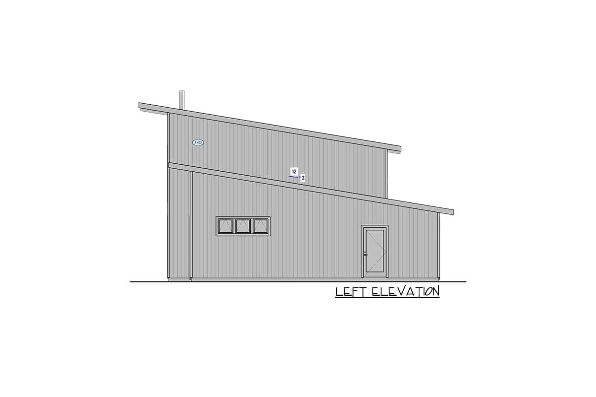Plan 400009FTY: Contemporary Mountain House Plan with Vaulted Great Room and Loft - 2212 Sq Ft - Image #13 - Contemporary, Mid Century Modern, Modern, Mountain