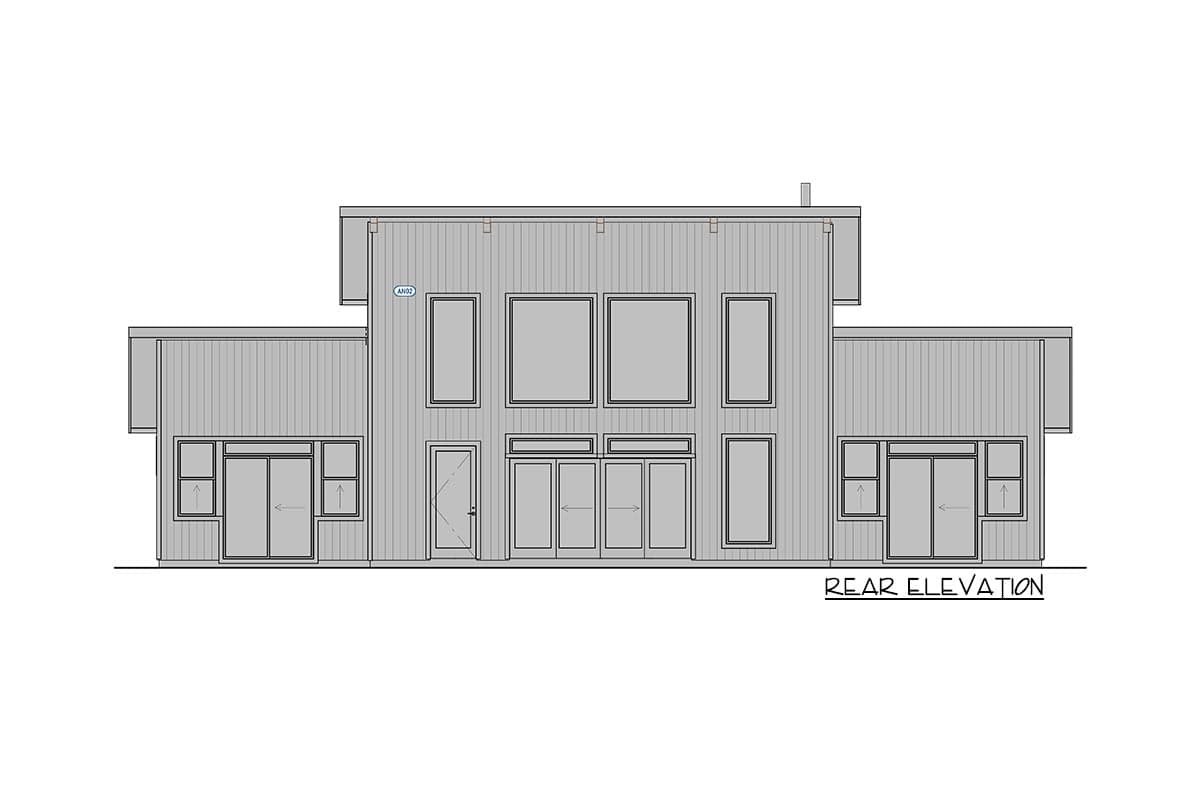 Plan 400009FTY: Contemporary Mountain House Plan with Vaulted Great Room and Loft - 2212 Sq Ft - Image #14 - Contemporary, Mid Century Modern, Modern, Mountain