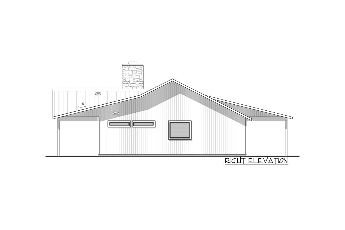 Plan 400010FTY: 3-Bed Rustic Ranch Plan with 10'-Deep Porch - Image #17 - Country, Craftsman, Mountain, Ranch, Rustic