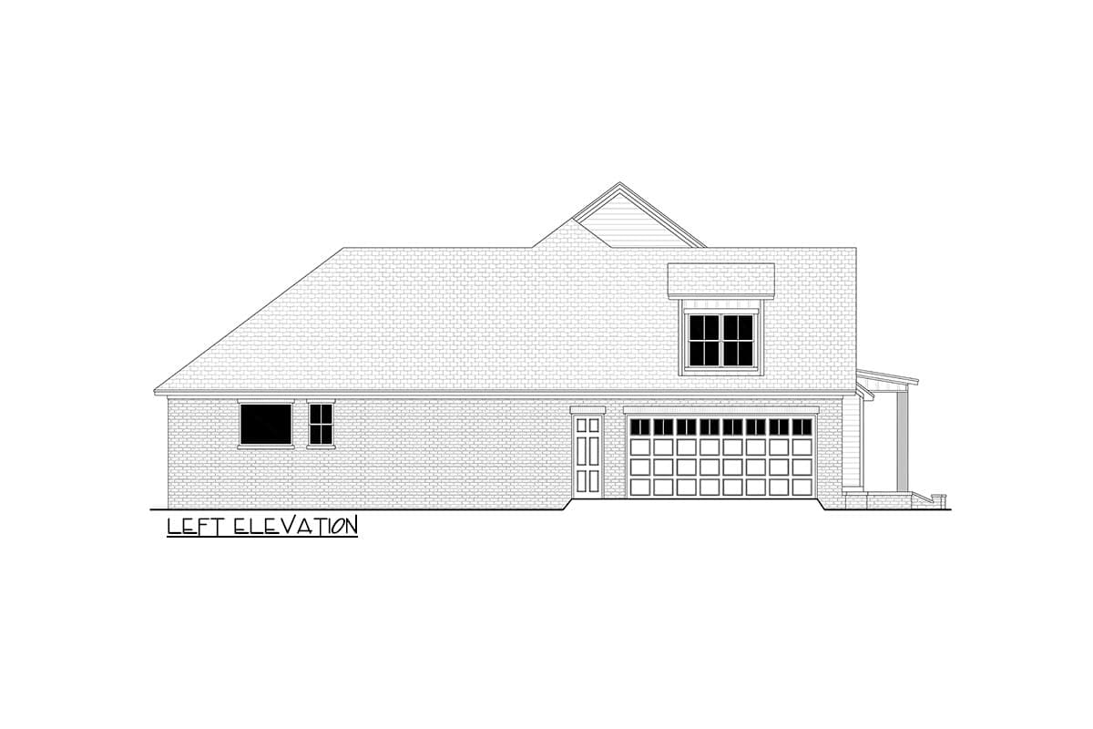 Plan 51917HZ: Modern Farmhouse Plan with L-Shaped Front Porch and Master Suite Laundry - Image #29 - Country, Farmhouse, Modern Farmhouse, Traditional