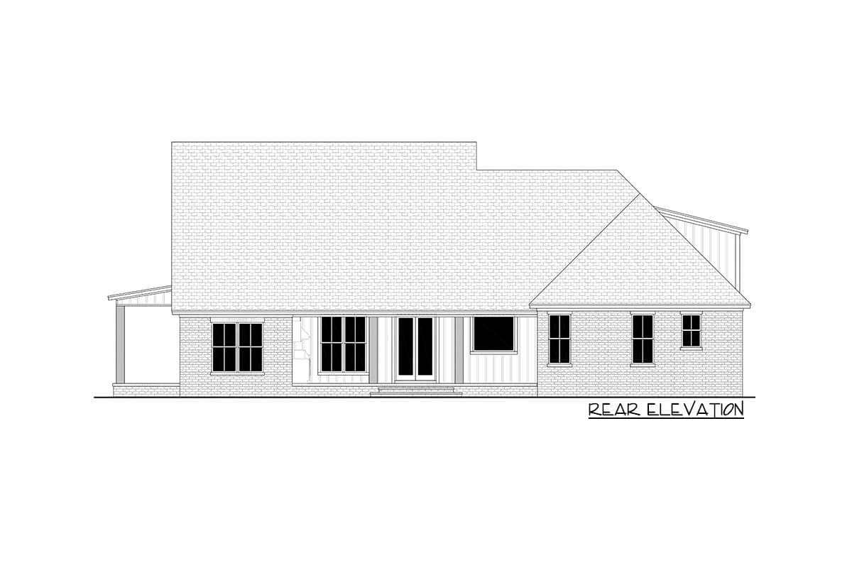 Plan 51917HZ: Modern Farmhouse Plan with L-Shaped Front Porch and Master Suite Laundry - Image #30 - Country, Farmhouse, Modern Farmhouse, Traditional
