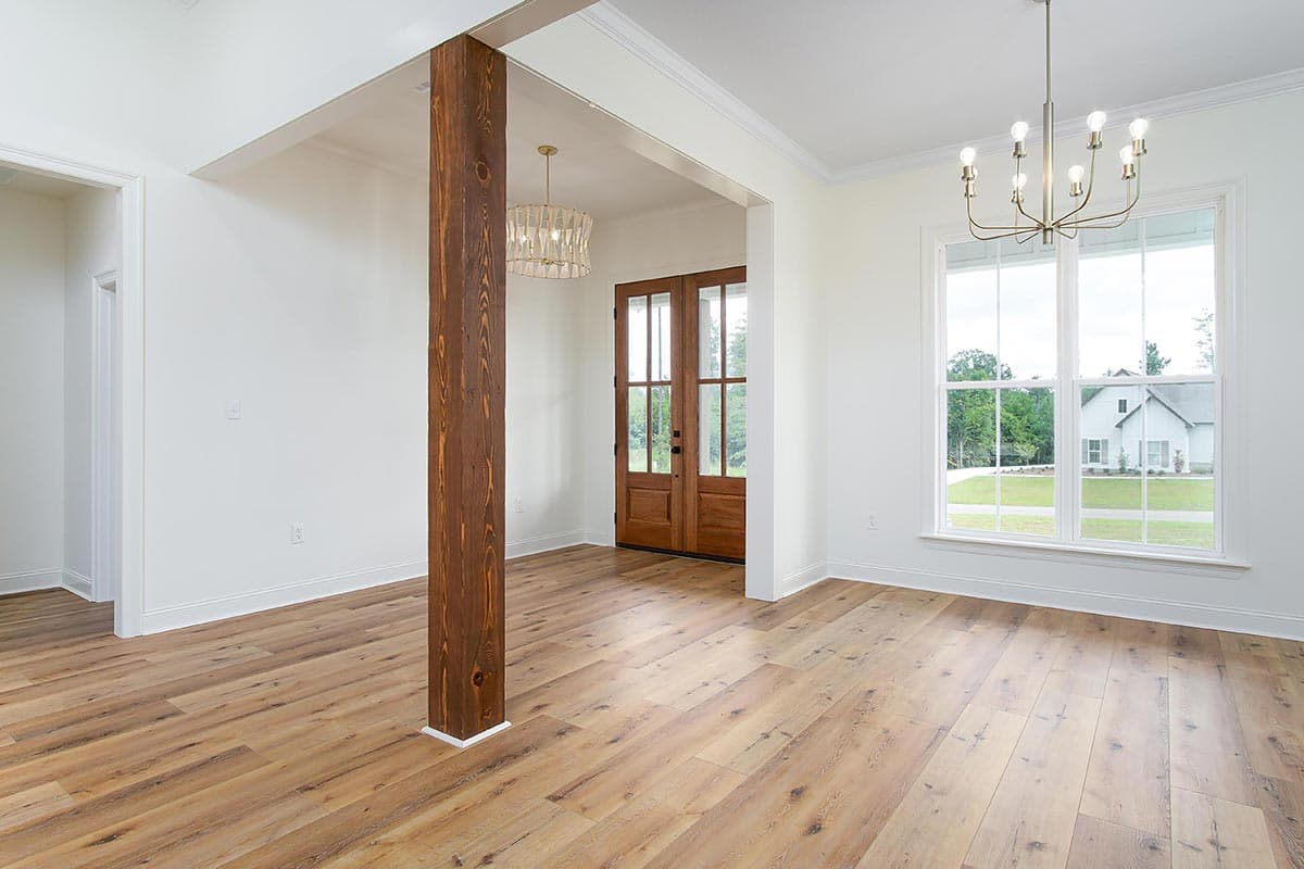 Plan 51917HZ: Modern Farmhouse Plan with L-Shaped Front Porch and Master Suite Laundry - Image #6 - Country, Farmhouse, Modern Farmhouse, Traditional