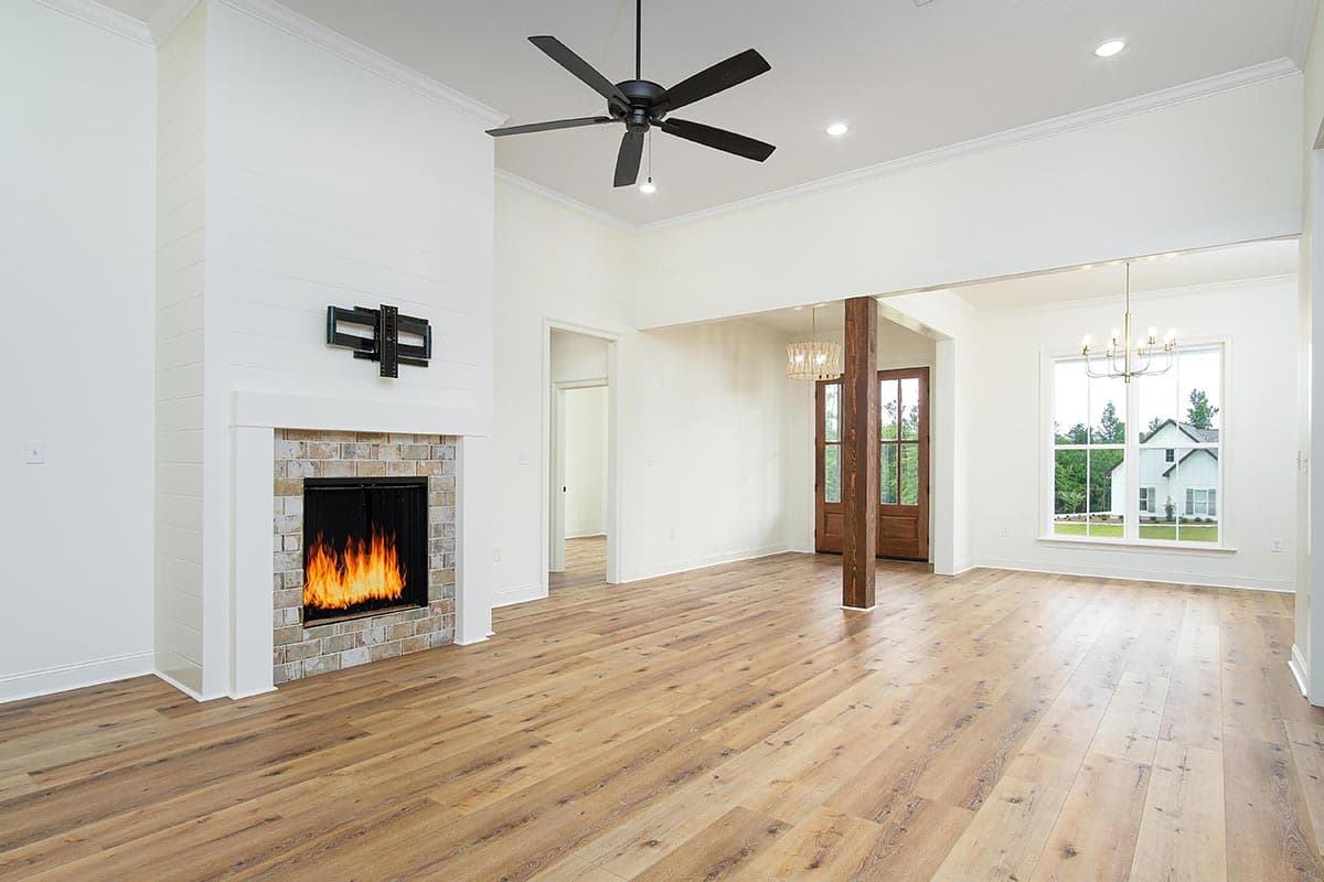 Plan 51917HZ: Modern Farmhouse Plan with L-Shaped Front Porch and Master Suite Laundry - Image #7 - Country, Farmhouse, Modern Farmhouse, Traditional