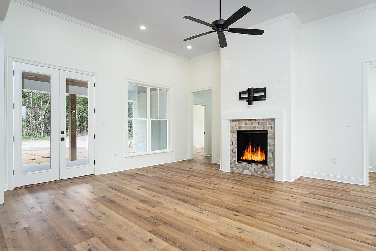 Plan 51917HZ: Modern Farmhouse Plan with L-Shaped Front Porch and Master Suite Laundry - Image #8 - Country, Farmhouse, Modern Farmhouse, Traditional