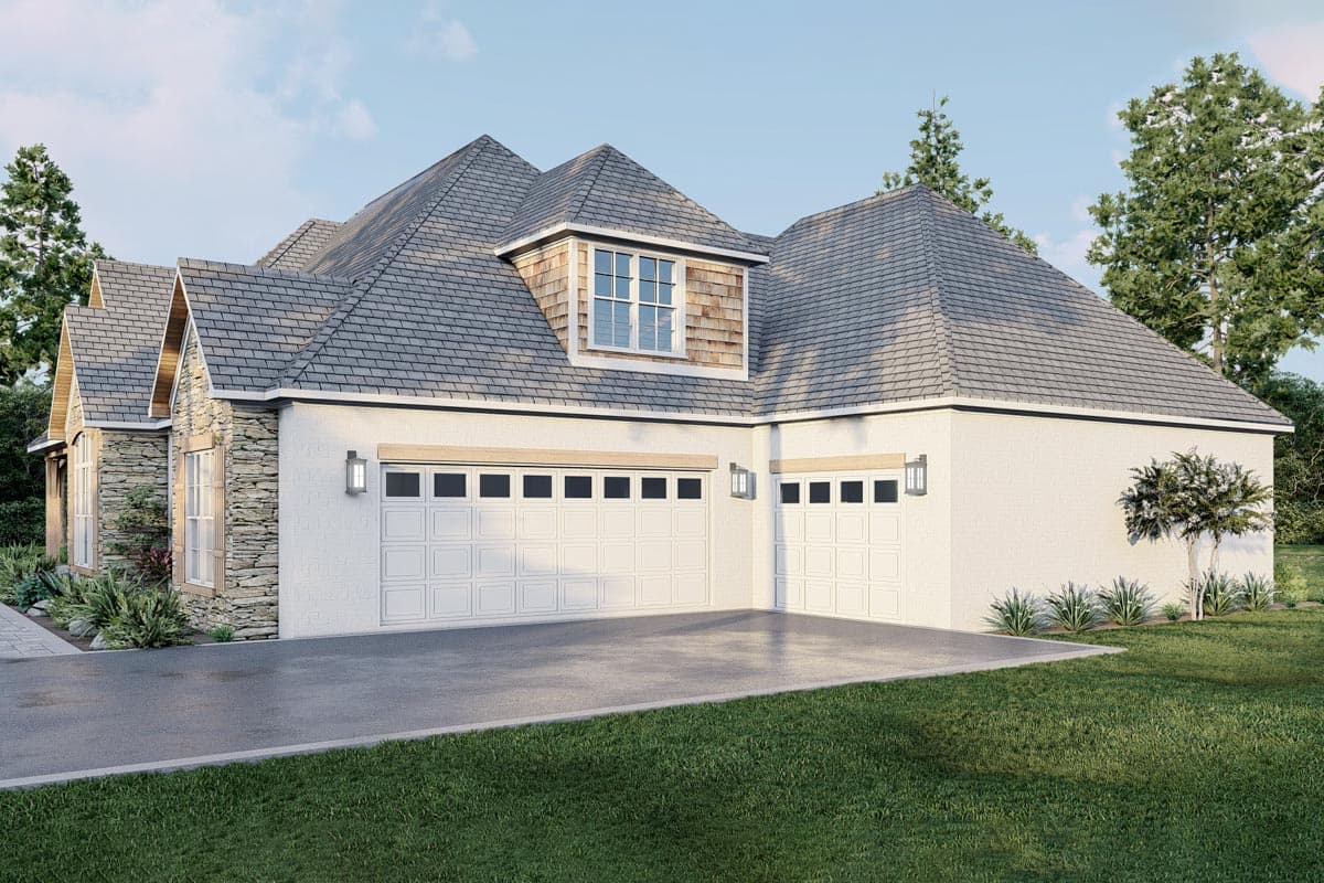 Plan 70783MK: Rustic 3-Bed House Plan with 3-car Garage and a Bonus Room - 2199 Sq Ft - Image #8 - Country, Craftsman, European, Ranch, Traditional