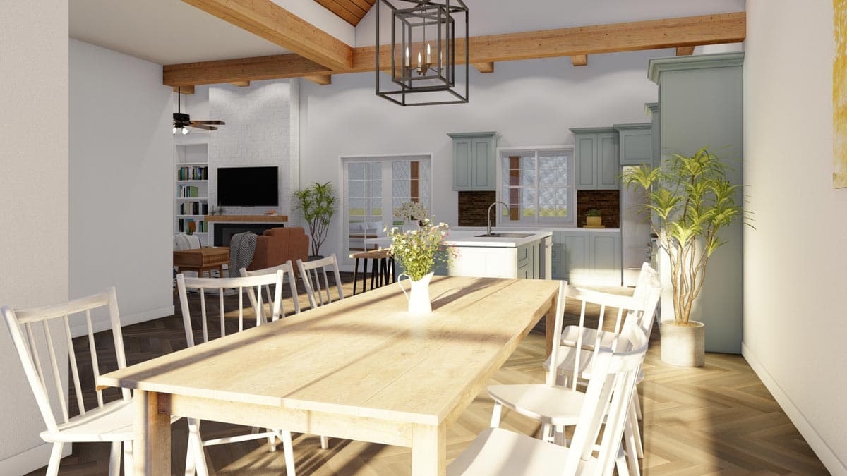 Plan 70783MK: Rustic 3-Bed House Plan with 3-car Garage and a Bonus Room - 2199 Sq Ft - Image #9 - Country, Craftsman, European, Ranch, Traditional