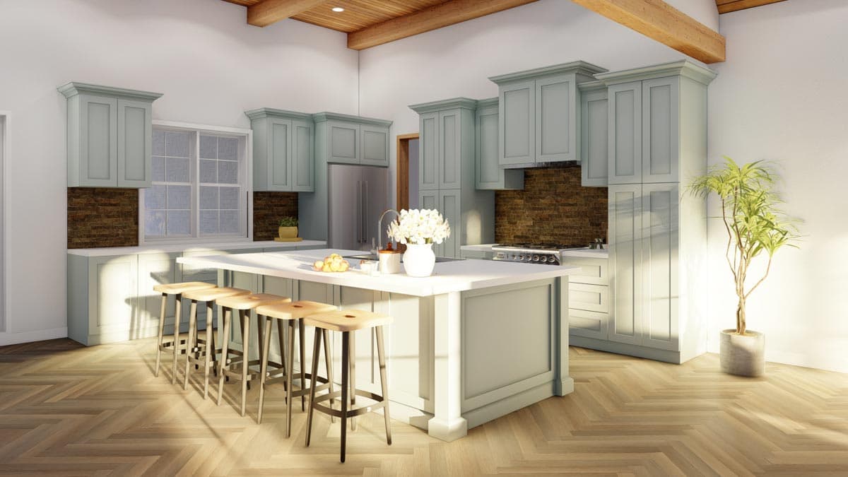 Plan 70783MK: Rustic 3-Bed House Plan with 3-car Garage and a Bonus Room - 2199 Sq Ft - Image #12 - Country, Craftsman, European, Ranch, Traditional