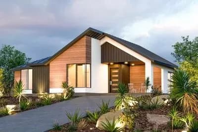 Mid-century Modern Home Plan with 3 Bedrooms