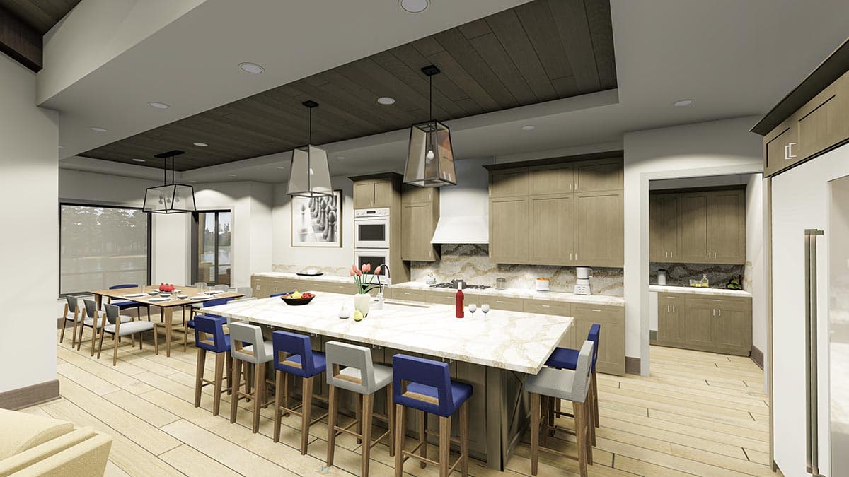 Plan 64529SC: Modern Ranch with Second-Story Gym for the Rear-View Lot - Image #17 - Craftsman, Mountain, New American, Prairie, Ranch, Shingle