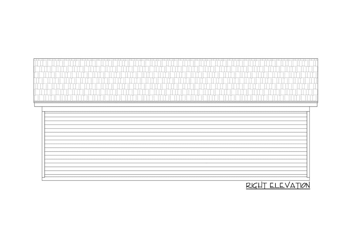 Plan 680009VR: Detached Garage with Rear Porch - Image #5 - Traditional