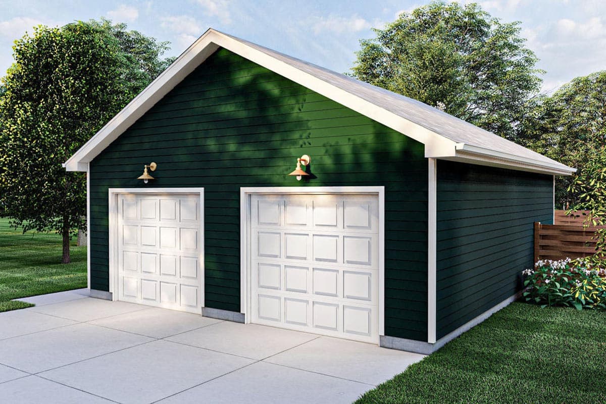 Plan 623118DJ: Traditional Style 2-Car Detached Garage Plan - Image #5 - Traditional