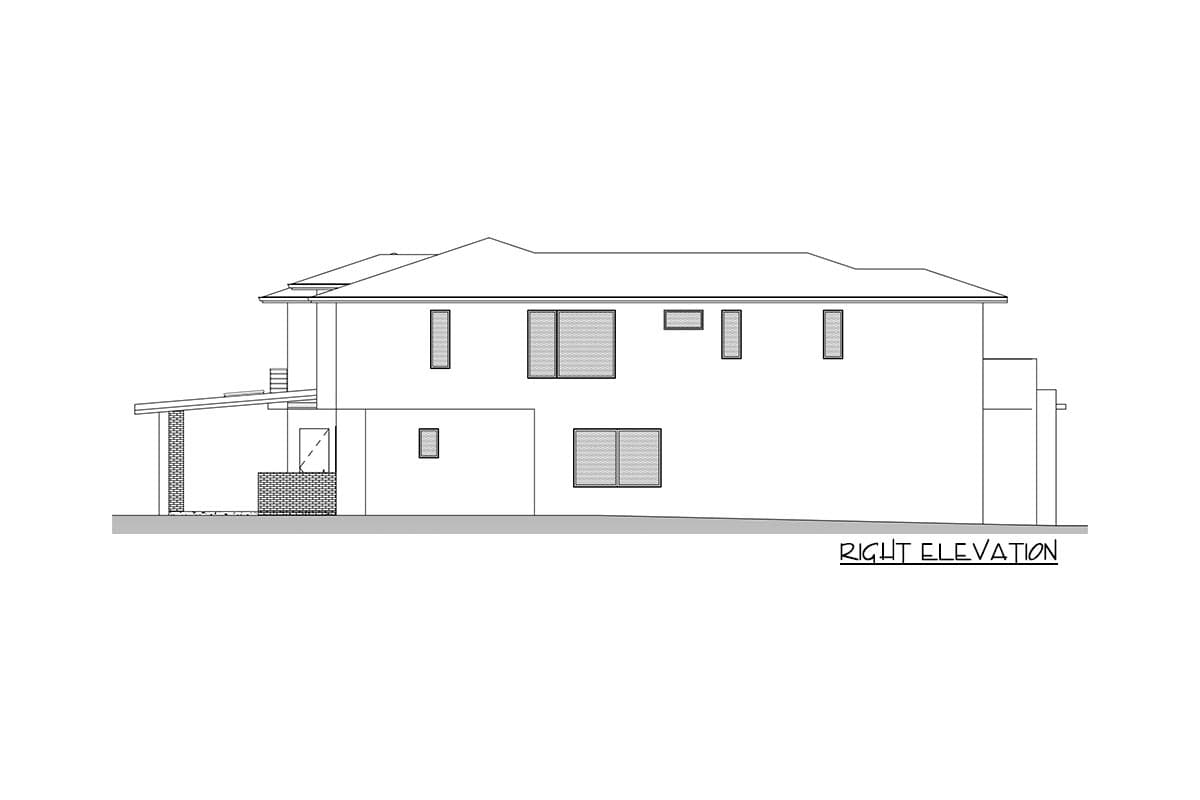 Plan 666178RAF: Spacious Contemporary Northwest House Plan with Home Office and Guest Suite - Image #8 - Contemporary, Modern, Northwest, Prairie