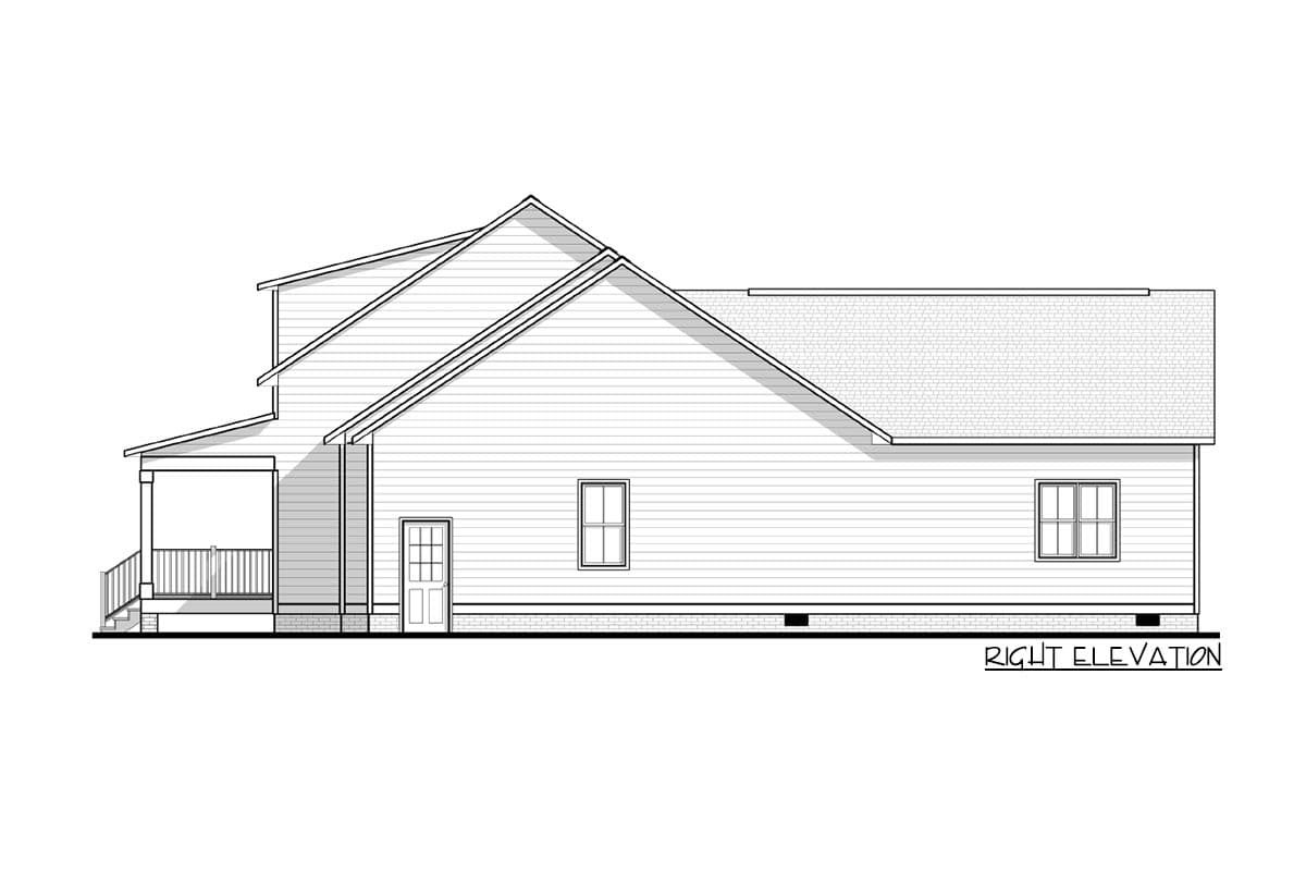 Plan 83625CRW: 2100 Sq Ft Modern Farmhouse Plan with Front-Facing Garage - Image #6 - Cottage, Country, Farmhouse, Modern Farmhouse, New American, Traditional