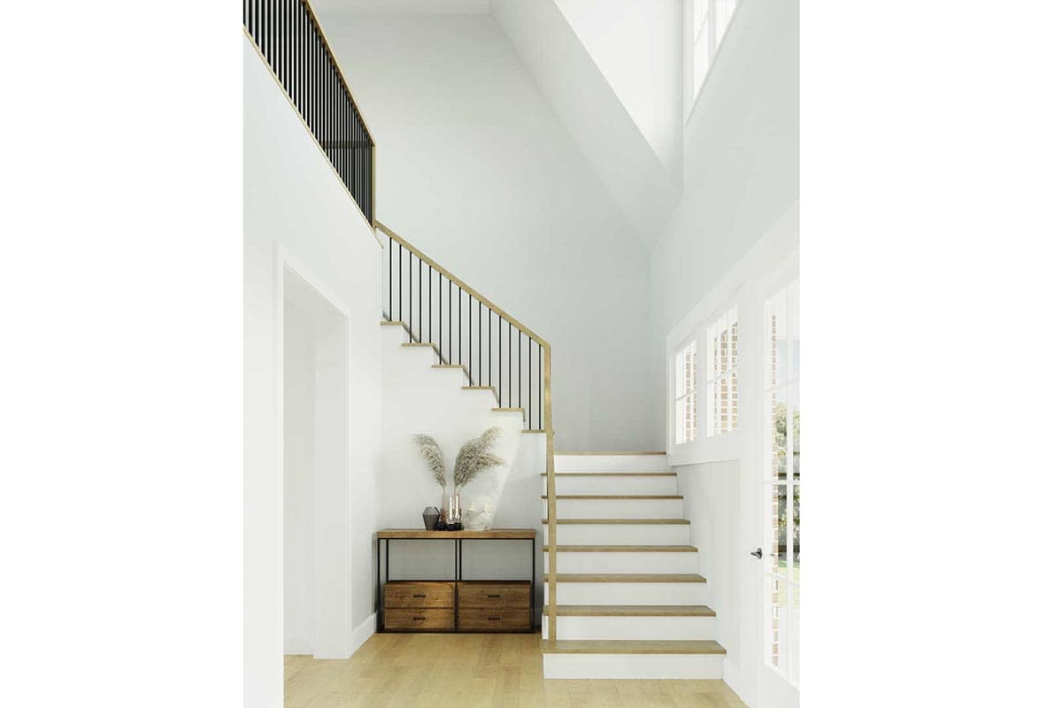 Plan 50214PH: 2-Story Modern Tudor House Plan with Main-level Master Bedroom - Image #7 - Country, European, Transitional, Tudor