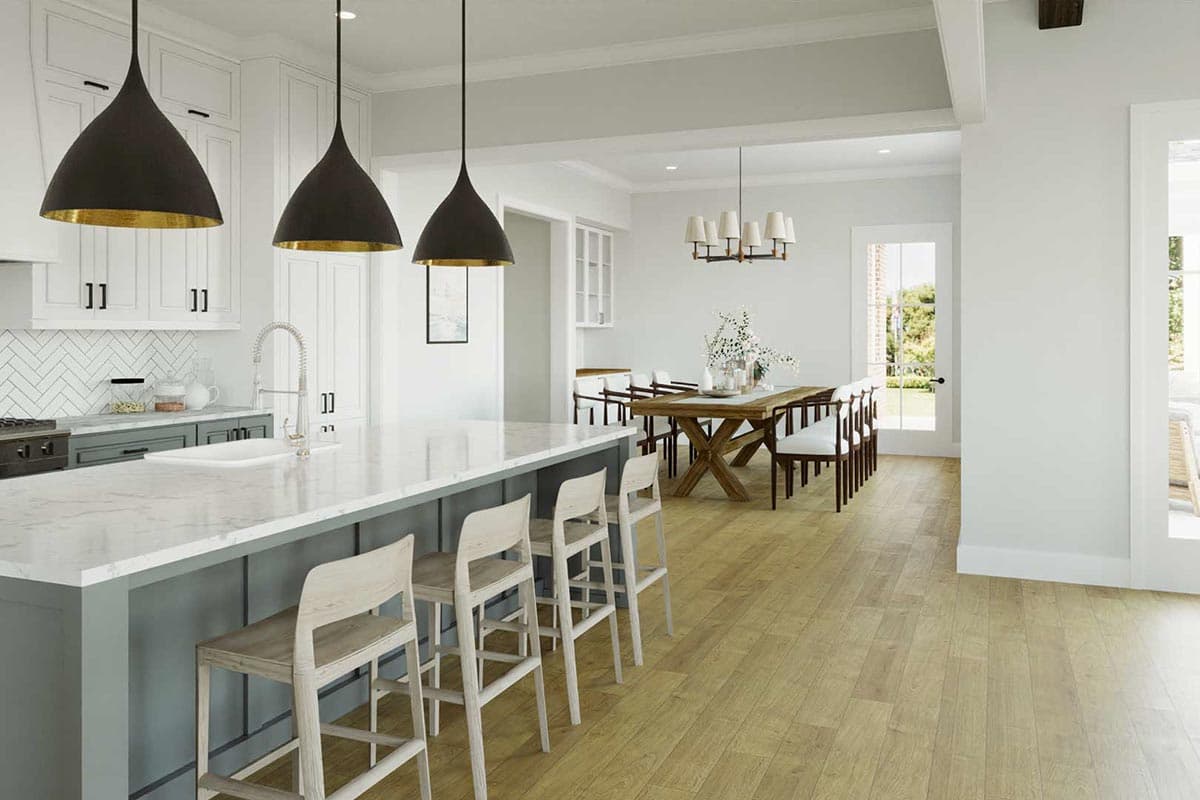 Plan 50214PH: 2-Story Modern Tudor House Plan with Main-level Master Bedroom - Image #10 - Country, European, Transitional, Tudor