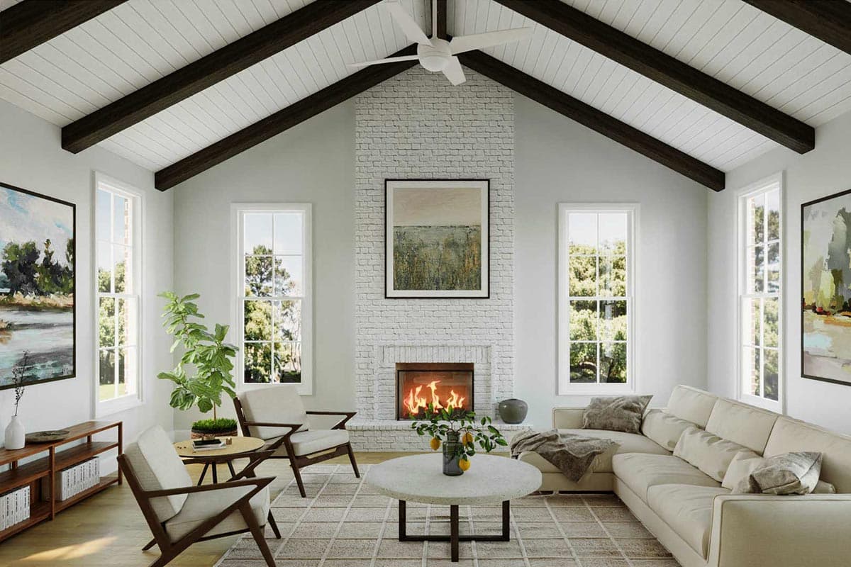 Plan 50214PH: 2-Story Modern Tudor House Plan with Main-level Master Bedroom - Image #11 - Country, European, Transitional, Tudor