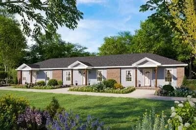 Triplex House Plan with 825 Sq Ft 2 Bedroom Units