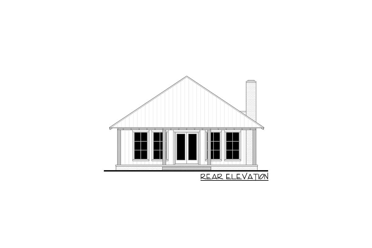 Plan 51919HZ: 3-Bedroom Lake House Plan with Large Covered Porches - Image #7 - Cabin, Cottage, Country, Southern, Southern Traditional, Traditional, Vacation