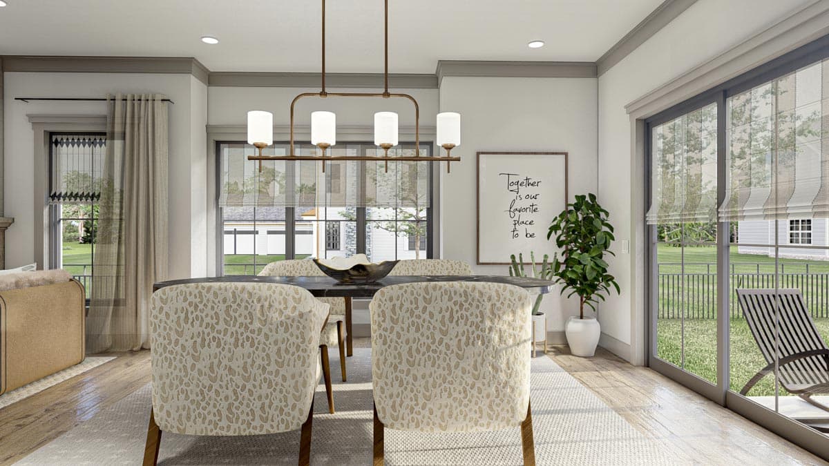 Plan 623123DJ: 4 Bed 2-Story Traditional House Plan with Vaulted Home Office - Image #12 - Craftsman, New American, Transitional