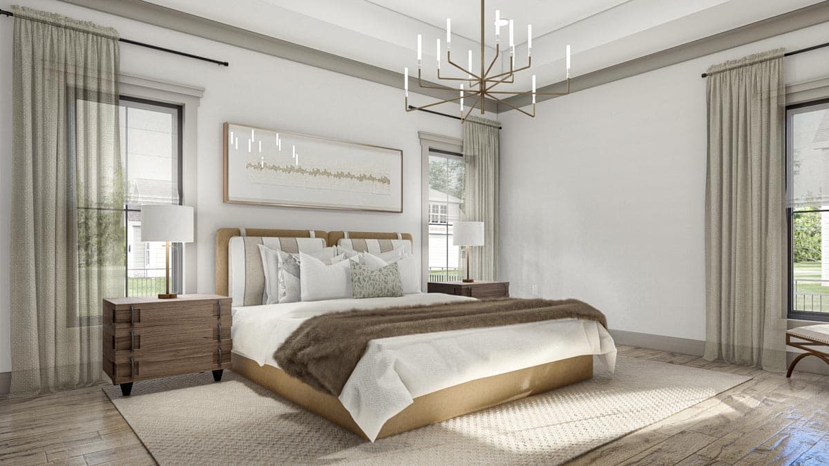 Plan 623123DJ: 4 Bed 2-Story Traditional House Plan with Vaulted Home Office - Image #17 - Craftsman, New American, Transitional