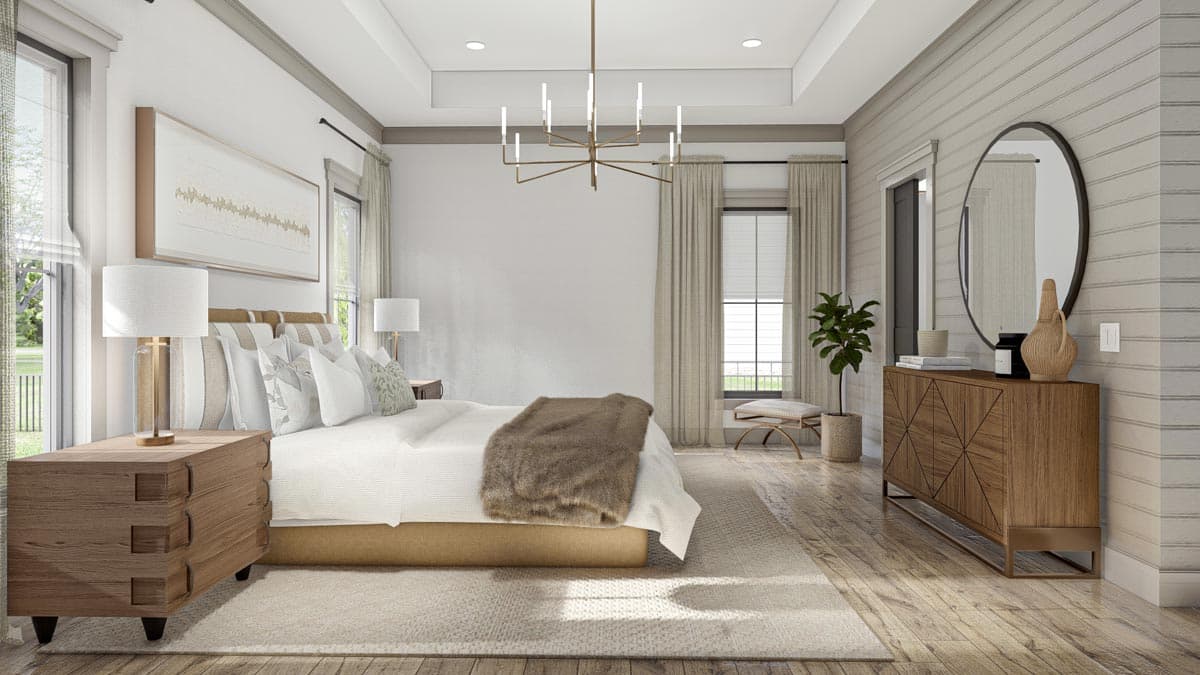 Plan 623123DJ: 4 Bed 2-Story Traditional House Plan with Vaulted Home Office - Image #18 - Craftsman, New American, Transitional