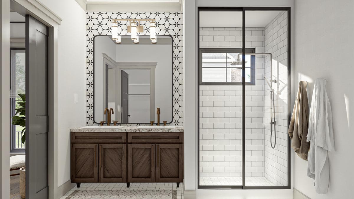 Plan 623123DJ: 4 Bed 2-Story Traditional House Plan with Vaulted Home Office - Image #22 - Craftsman, New American, Transitional