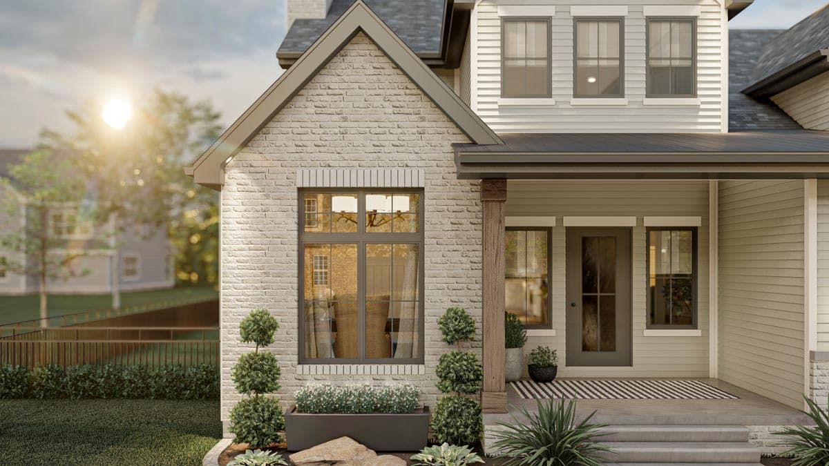 Plan 623123DJ: 4 Bed 2-Story Traditional House Plan with Vaulted Home Office - Image #23 - Craftsman, New American, Transitional